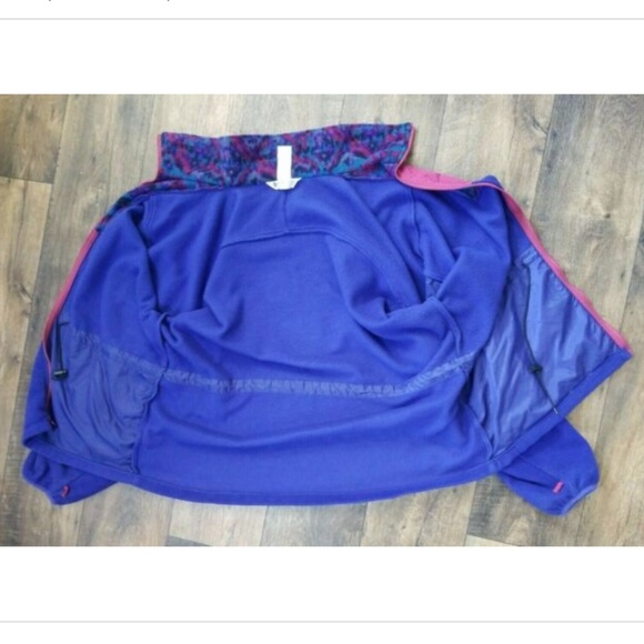 Vtg 90s Columbia Southwestern Aztec Fleece Jacket Coat - Picture 4 of 8
